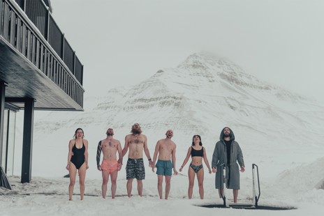 Experience the Viking Sauna Ritual, a traditional deep heat and ice contrast immersion
